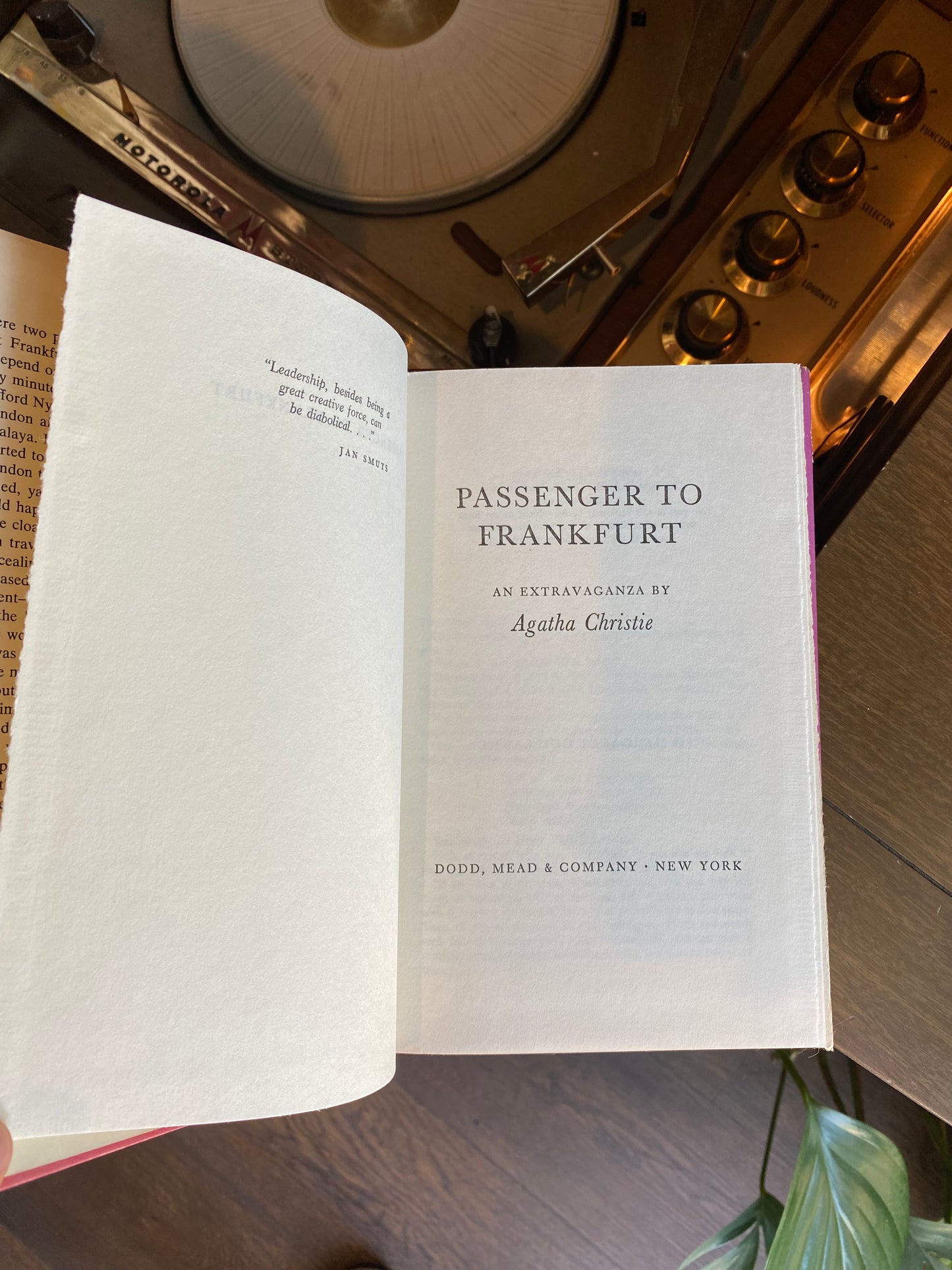 Passenger to Frankfurt- Agatha Christie
