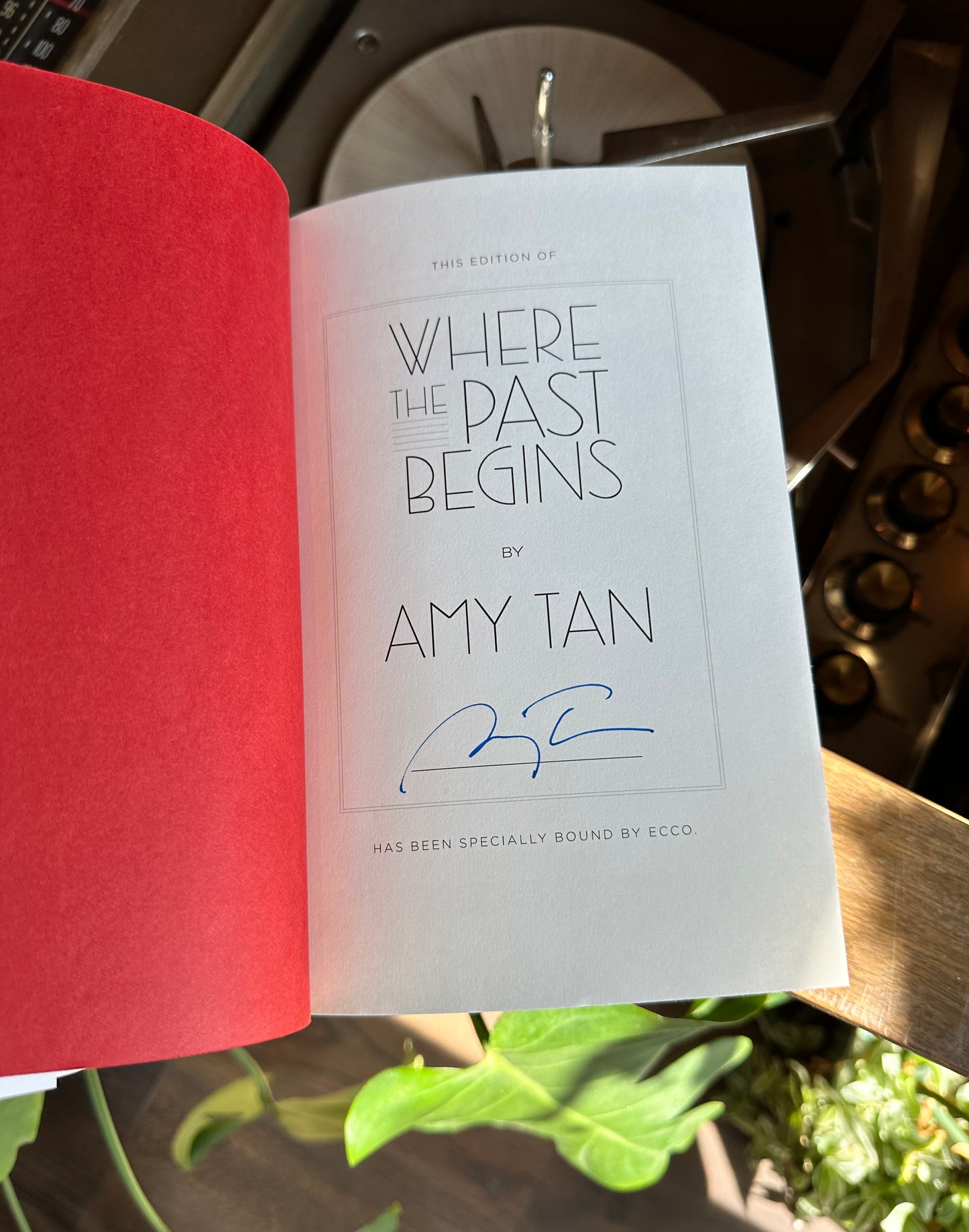 Where the Past Begins- Signed Amy Tan